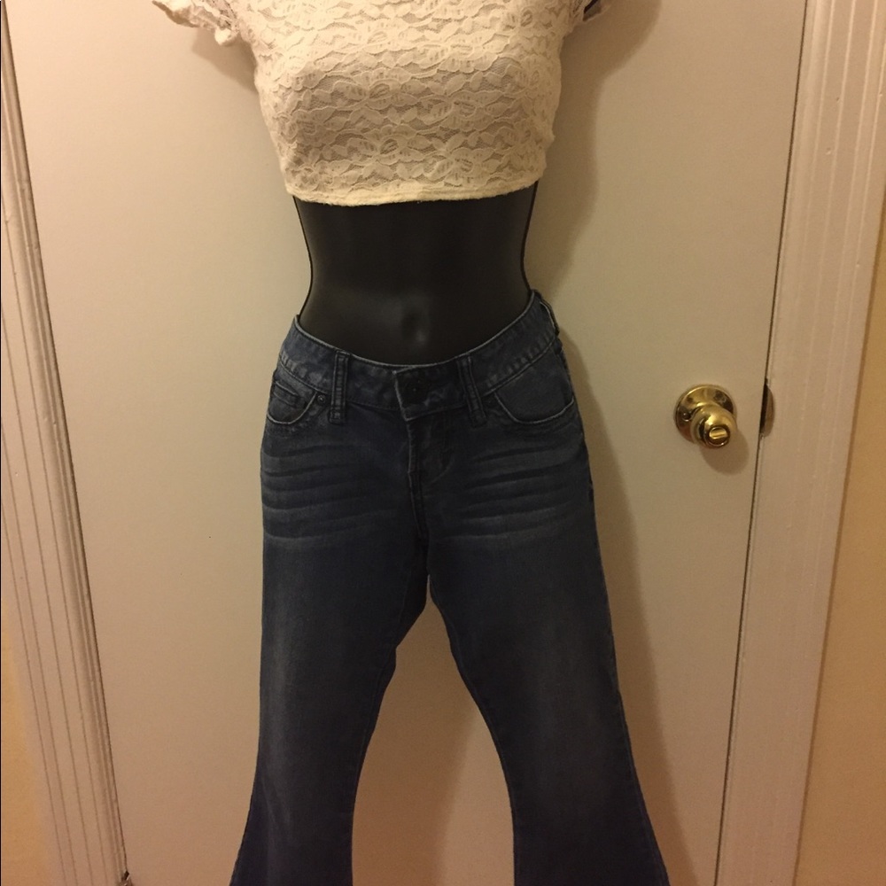 G by Guess cropped and flared jeans
